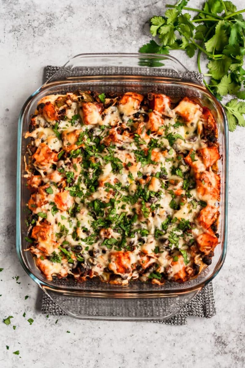 Sweet Potato and Black Bean Casserole