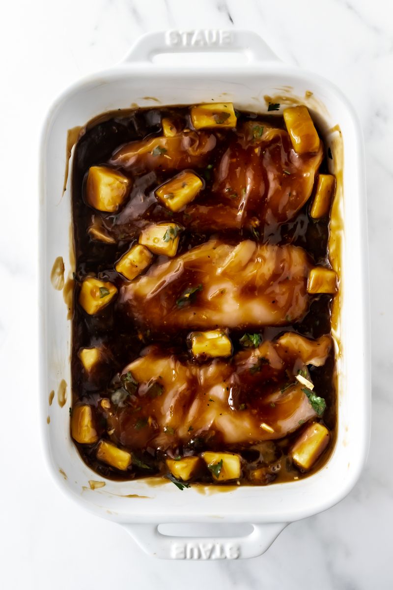 Teriyaki Chicken Thighs and Pineapple