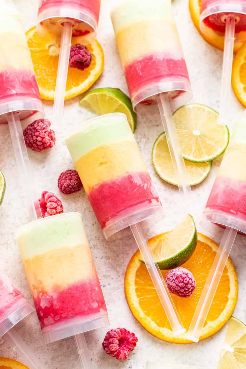 Rainbow Sherbet Push Pops