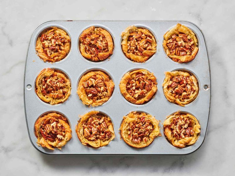Crescent Roll Pecan Pie Bites