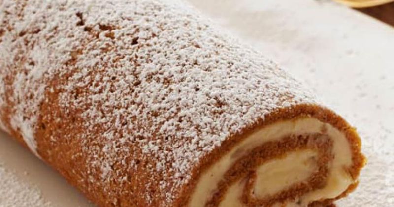Pumpkin Roulade with Ginger Buttercream