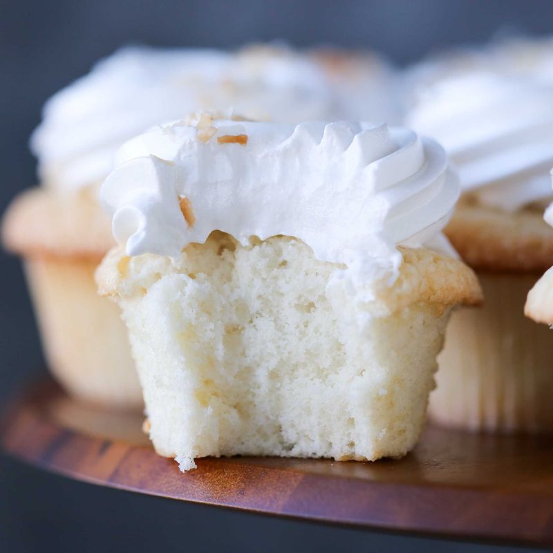 Vanilla Cupcakes With Whipped Egg Whites