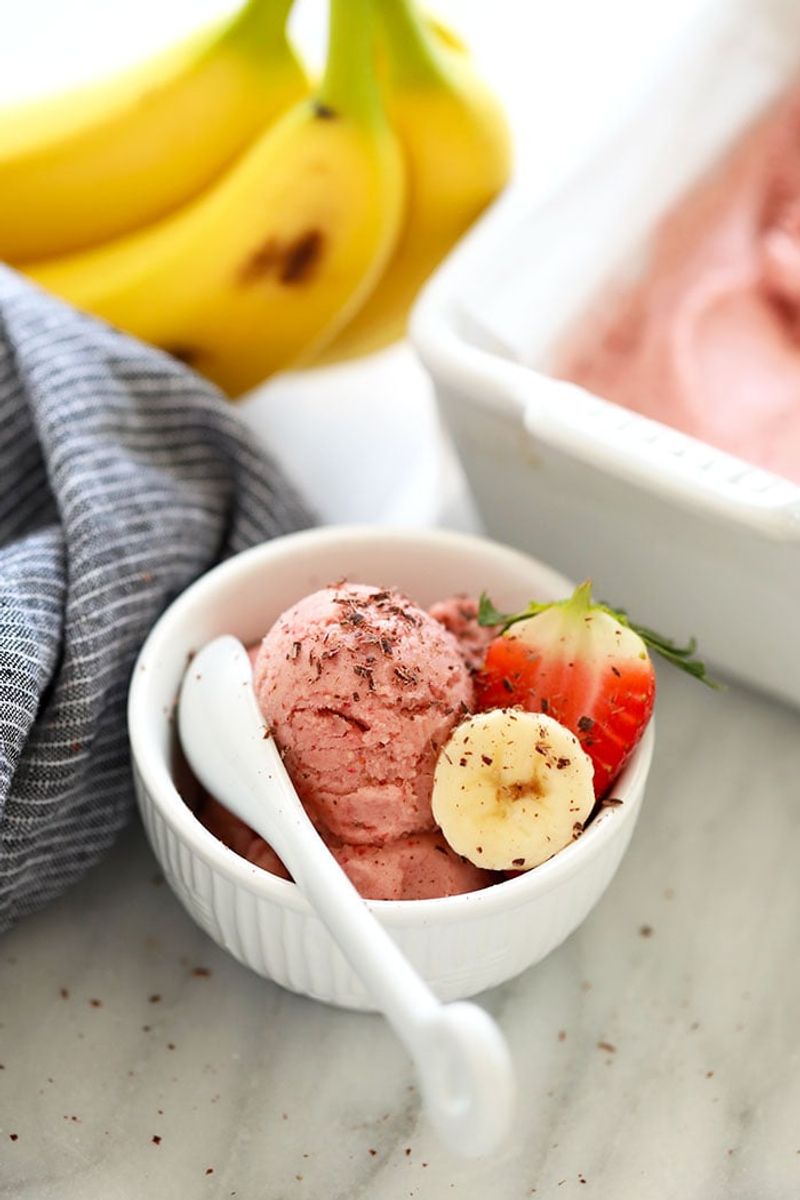 Strawberry Banana Nice Cream
