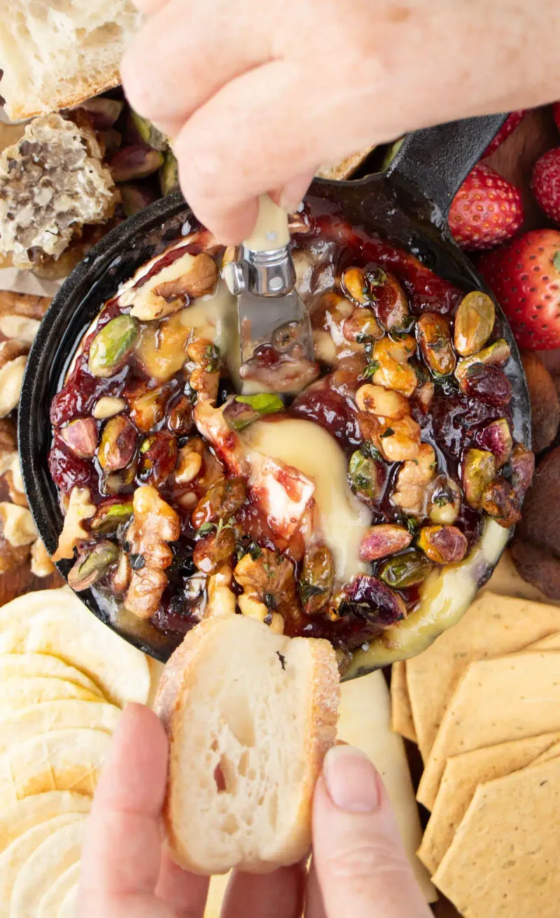 Baked Brie With Jam