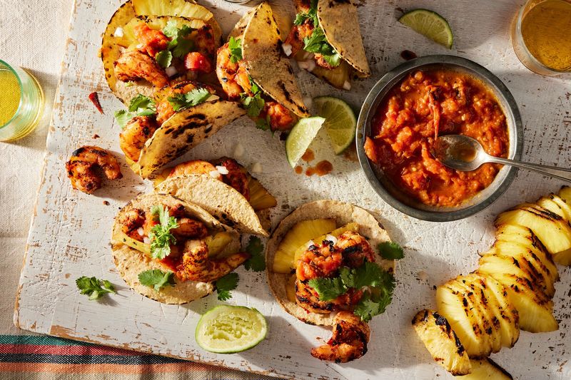 Shrimp Al Pastor-Style Tacos