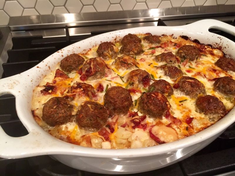 Swedish Meatball Potato Casserole