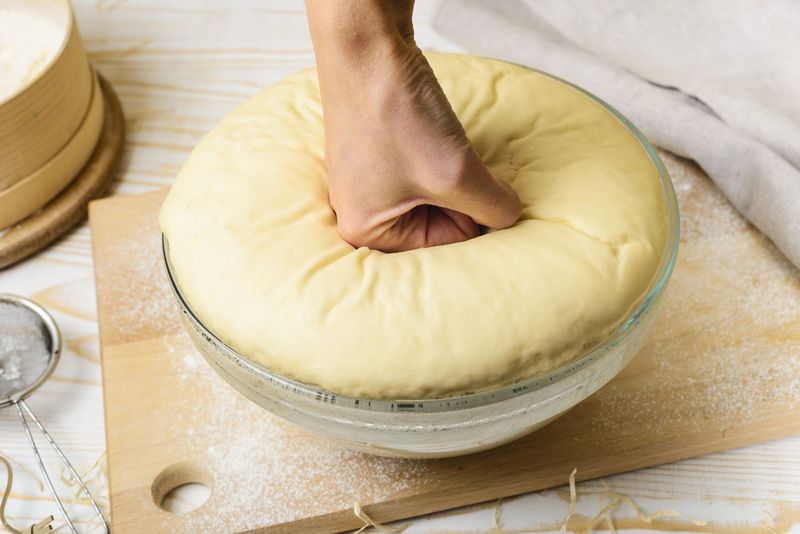 Let the dough rest before shaping