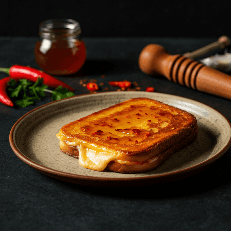 Hot honey cheese toast