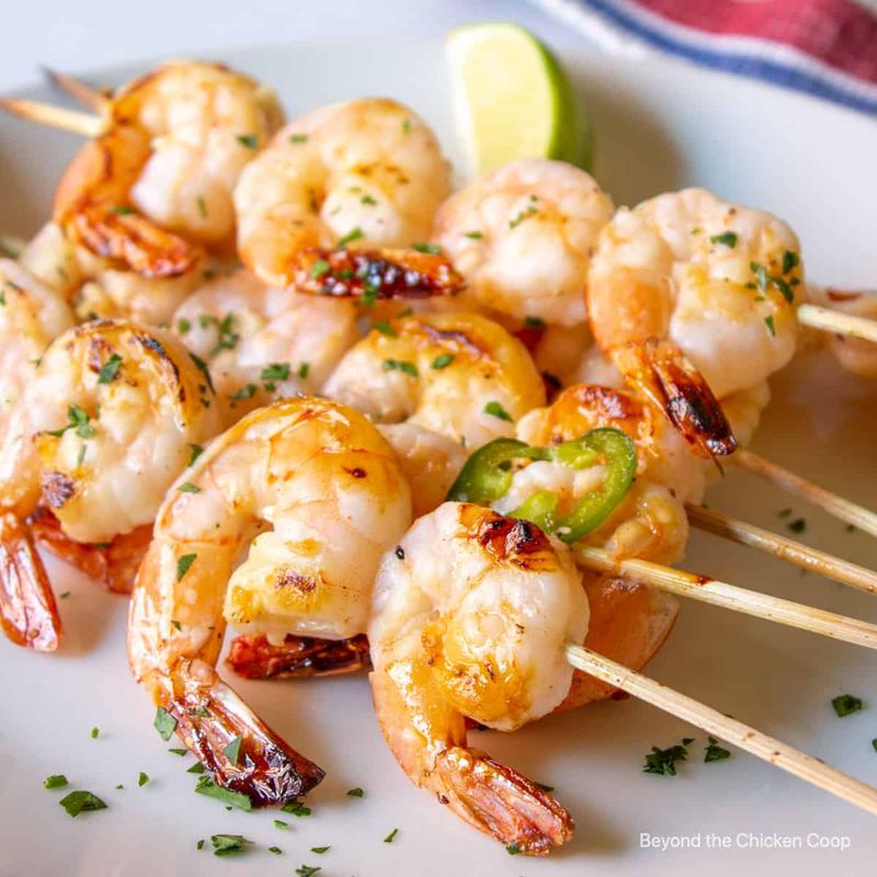 Honey Lime Shrimp Skewers