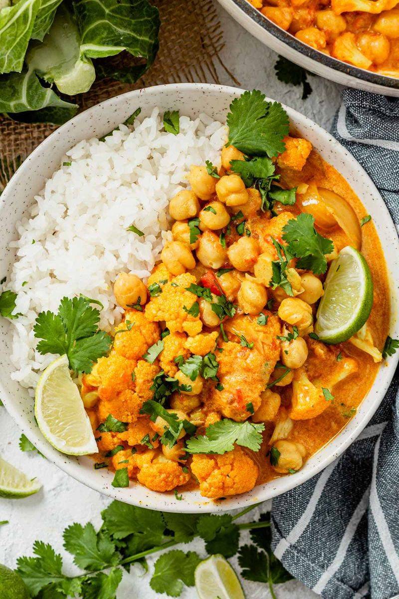 Cauliflower and Chickpea Curry