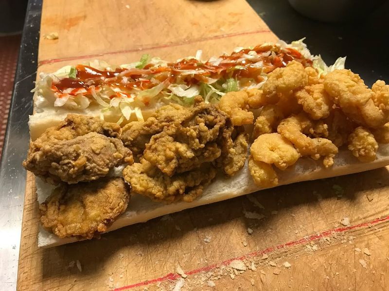 Half-and-Half Po’boy — Domilise’s Po-Boys, New Orleans, LA