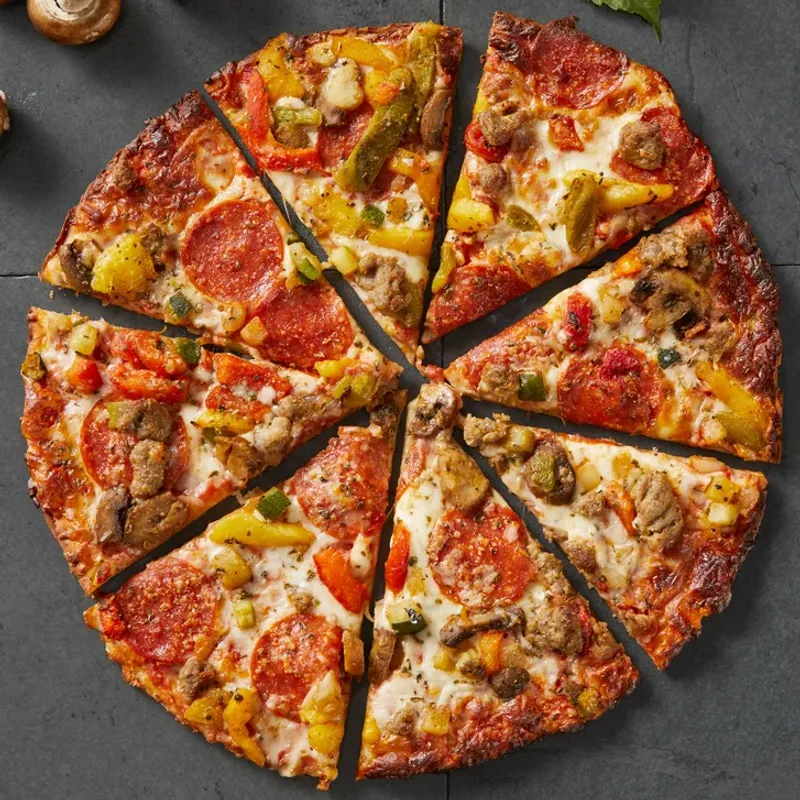 Balanced sauce-to-cheese ratio