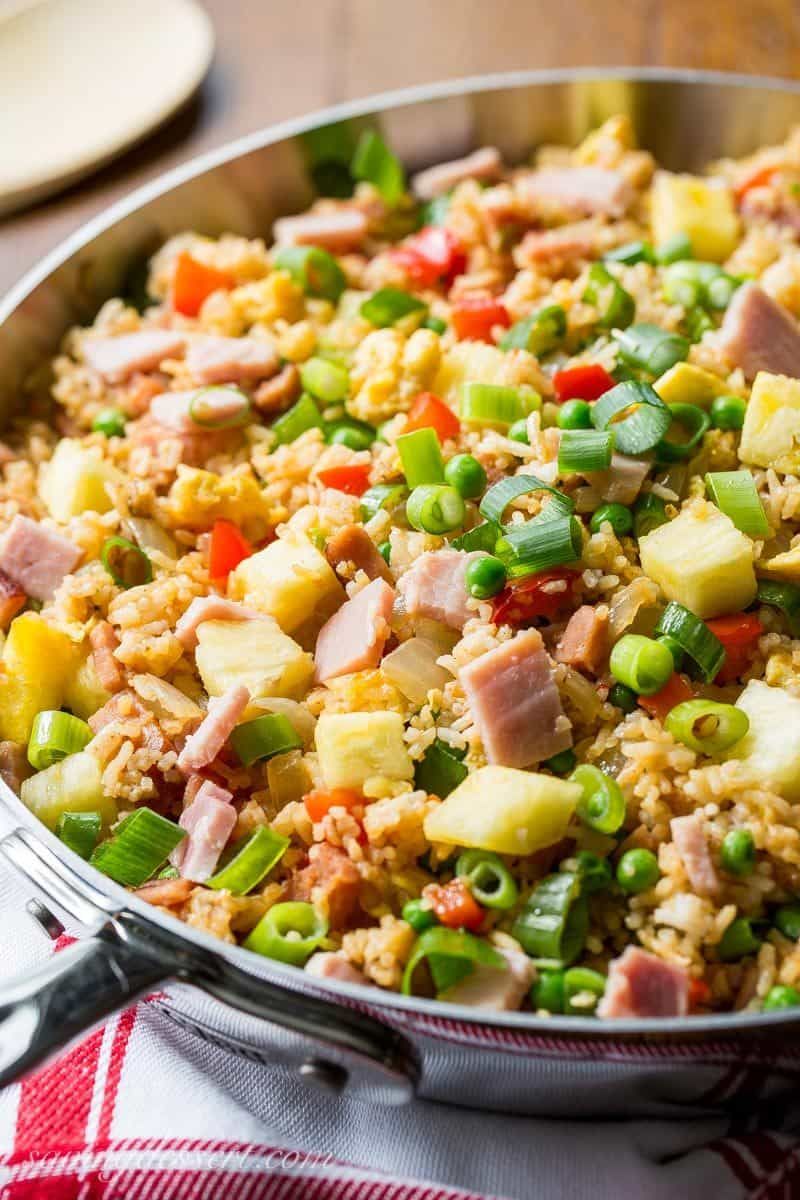 Hawaiian Ham Fried Rice