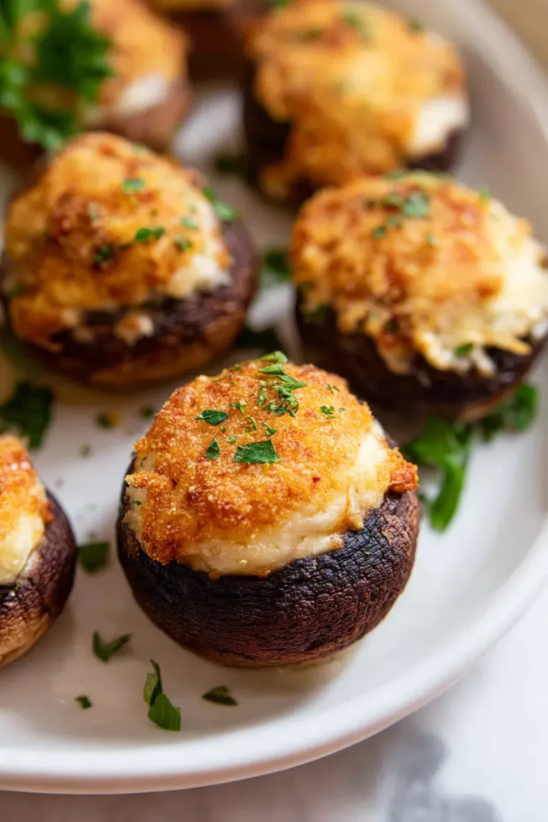 Cheesy Stuffed Mushrooms