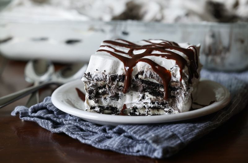 Cookies and Cream Icebox Cake