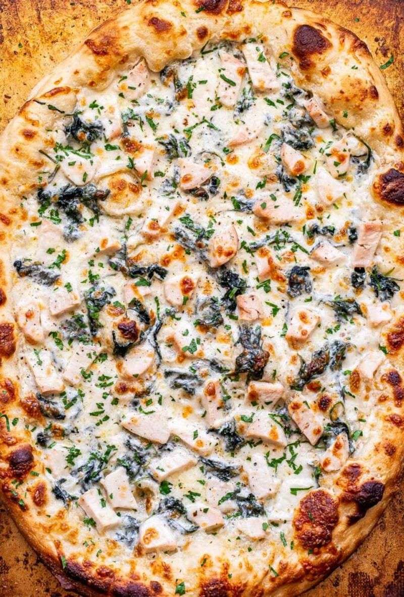 Chicken Alfredo Pizza