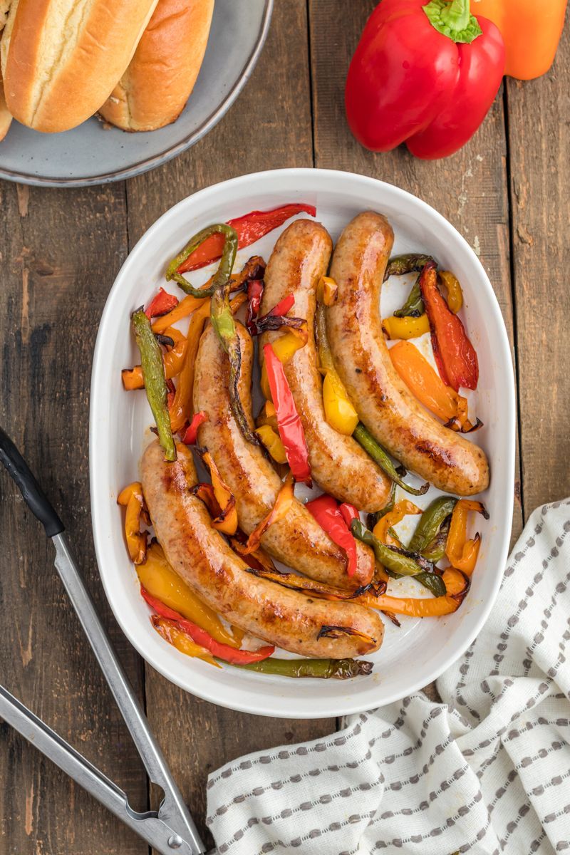 One Sausage and Peppers Bowl