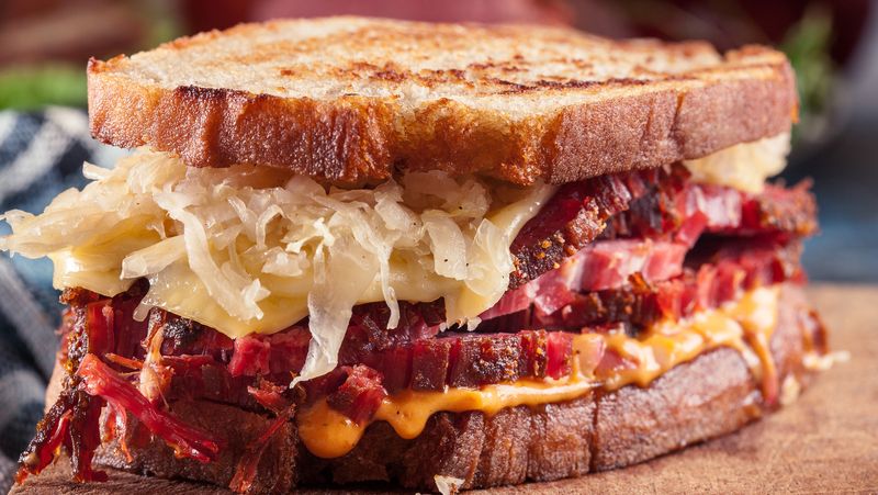 Corned Beef Reuben on Rye