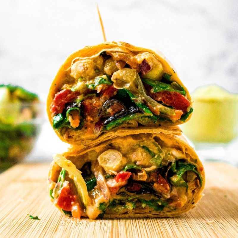 Veggie Hummus Power Wrap