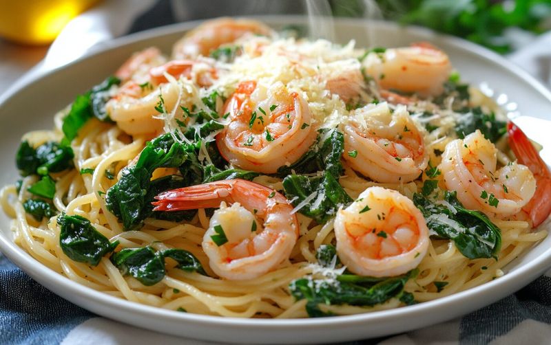 One-Pot Lemon Garlic Shrimp Pasta