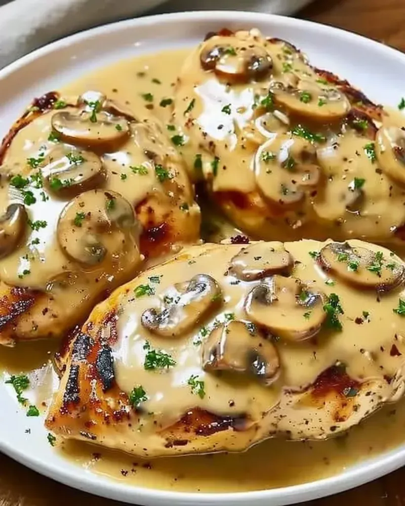 Smothered Chicken (Jack, Mushrooms, Onions)