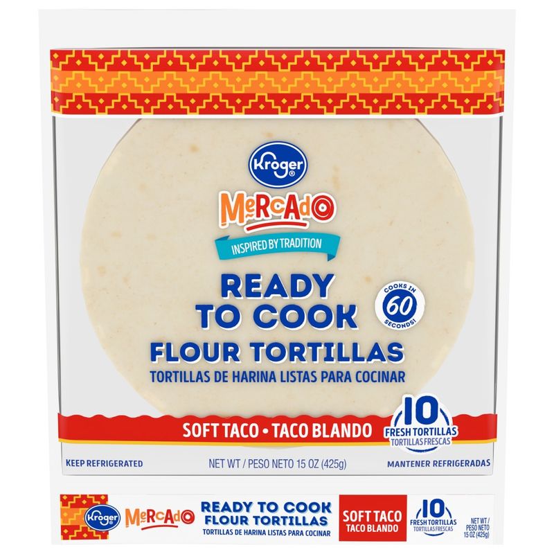 Kroger Mercado Ready to Cook Flour Tortillas