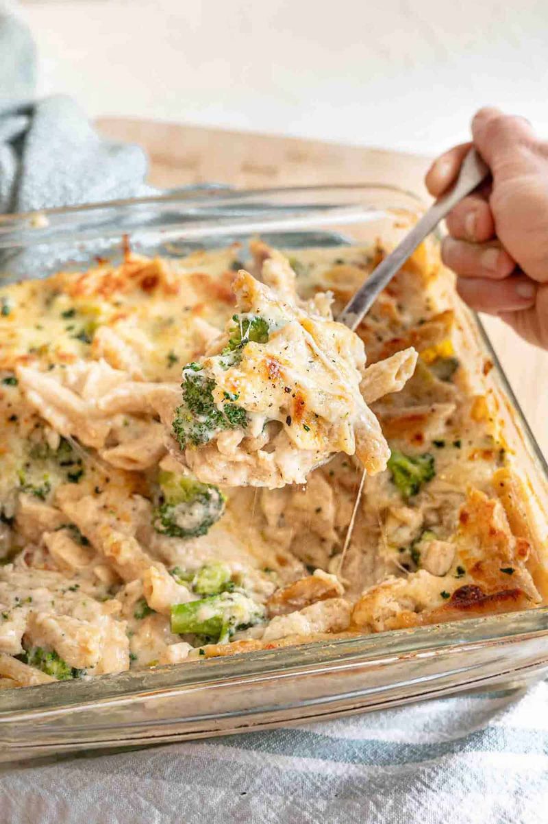 Chicken Alfredo Bake