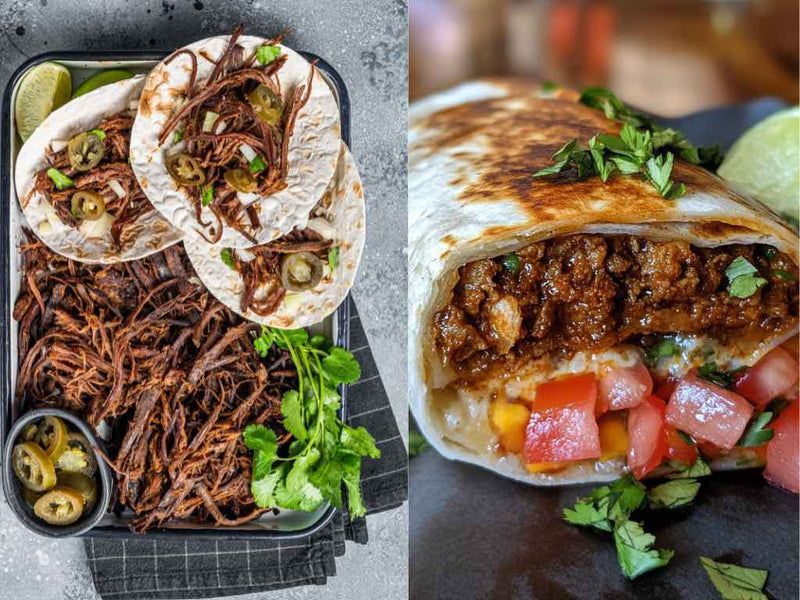3. Chimichangas vs. Tacos de Barbacoa