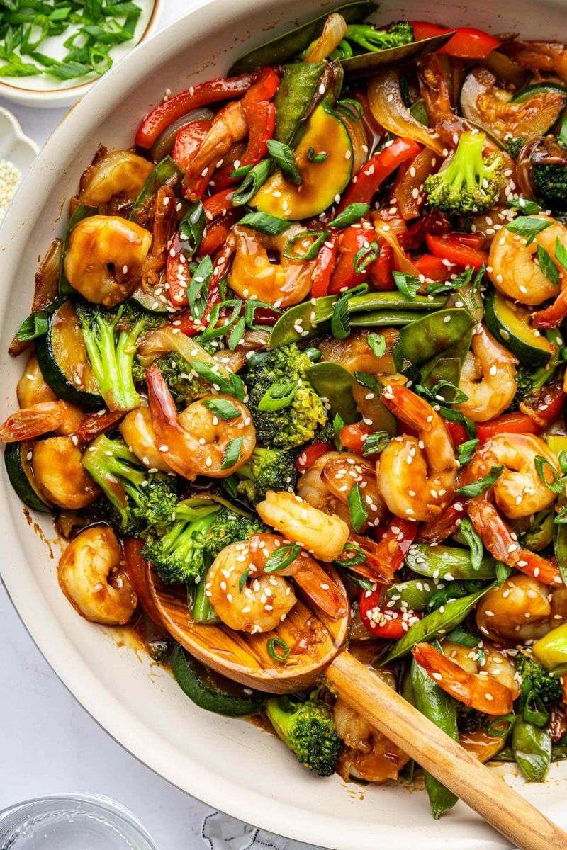 Cauliflower and Shrimp Stir-Fry