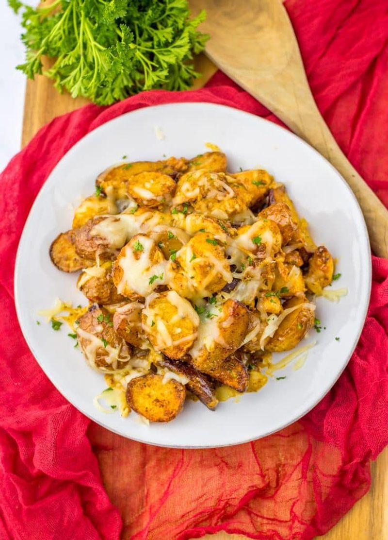 Garlic Parmesan Chicken And Potatoes Bowl