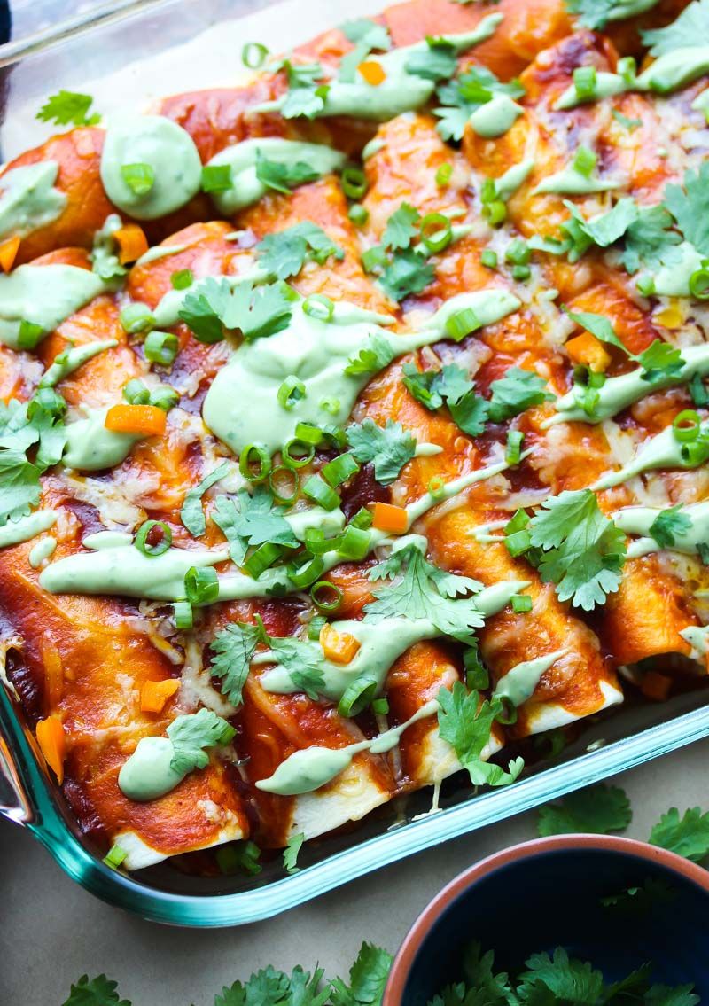 Turkey Sweet Potato Enchilada Casserole