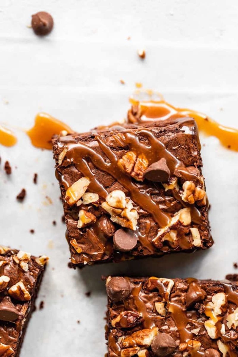 Turtle Brownie Bars