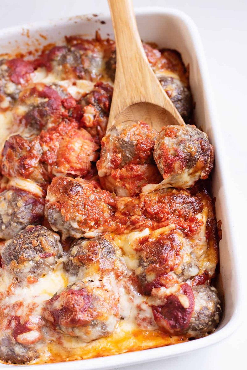Baked Meatball Parmesan