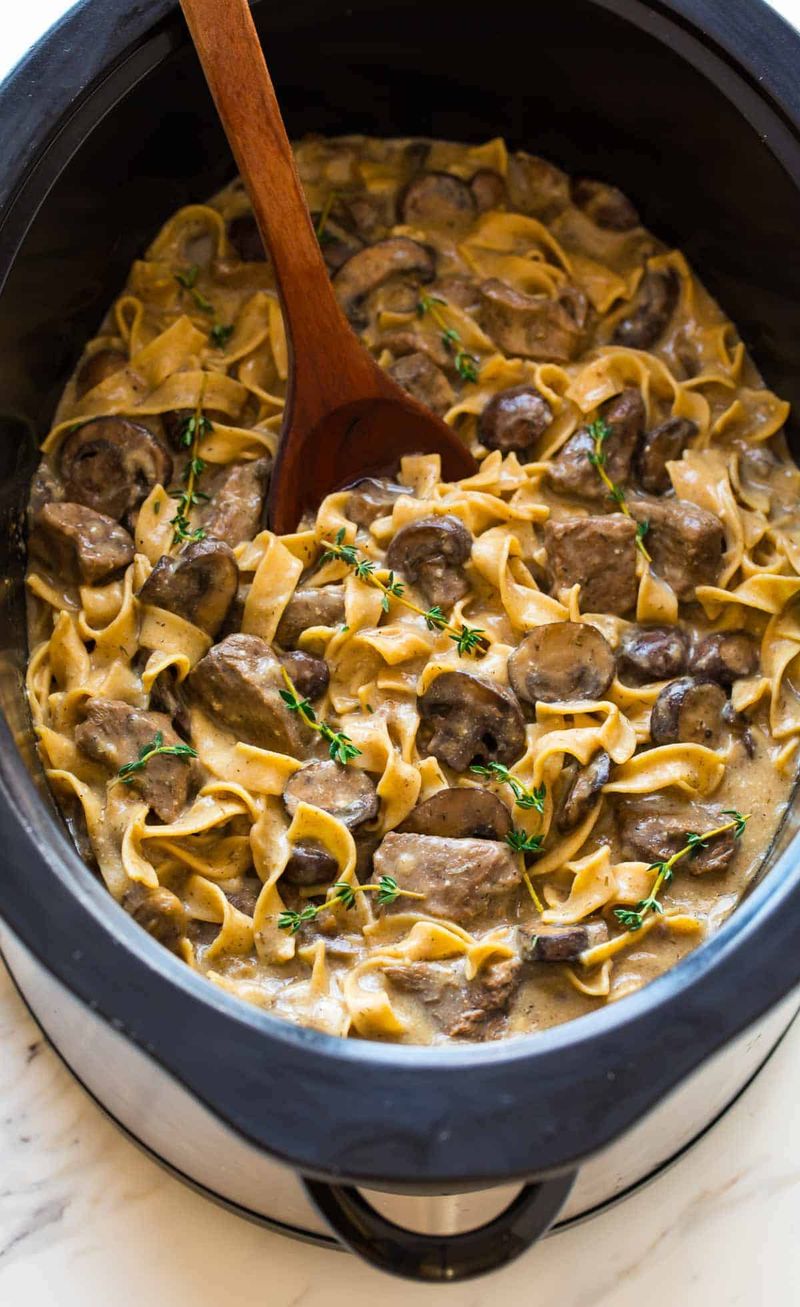 Slow-Cooker Beef Stroganoff Chuck Roast