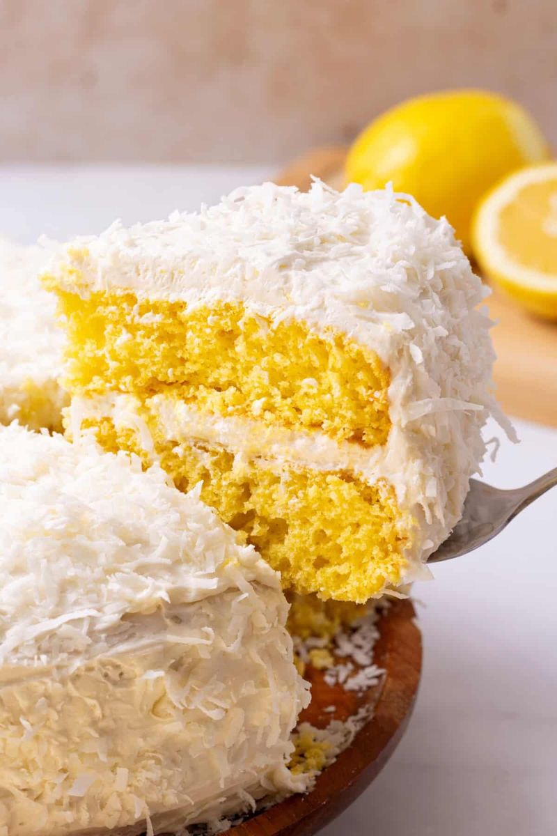 Lemon Coconut Layer Cake