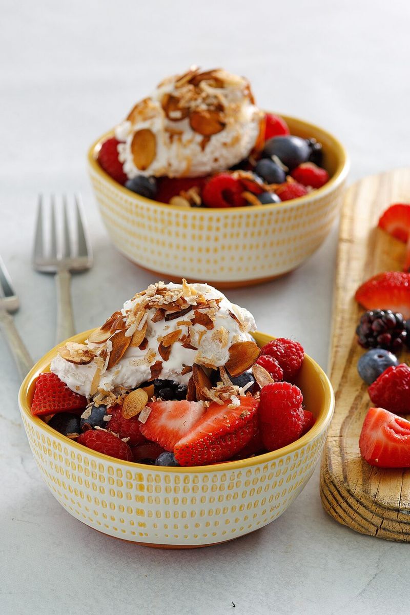 Berries with Whipped Coconut Cream
