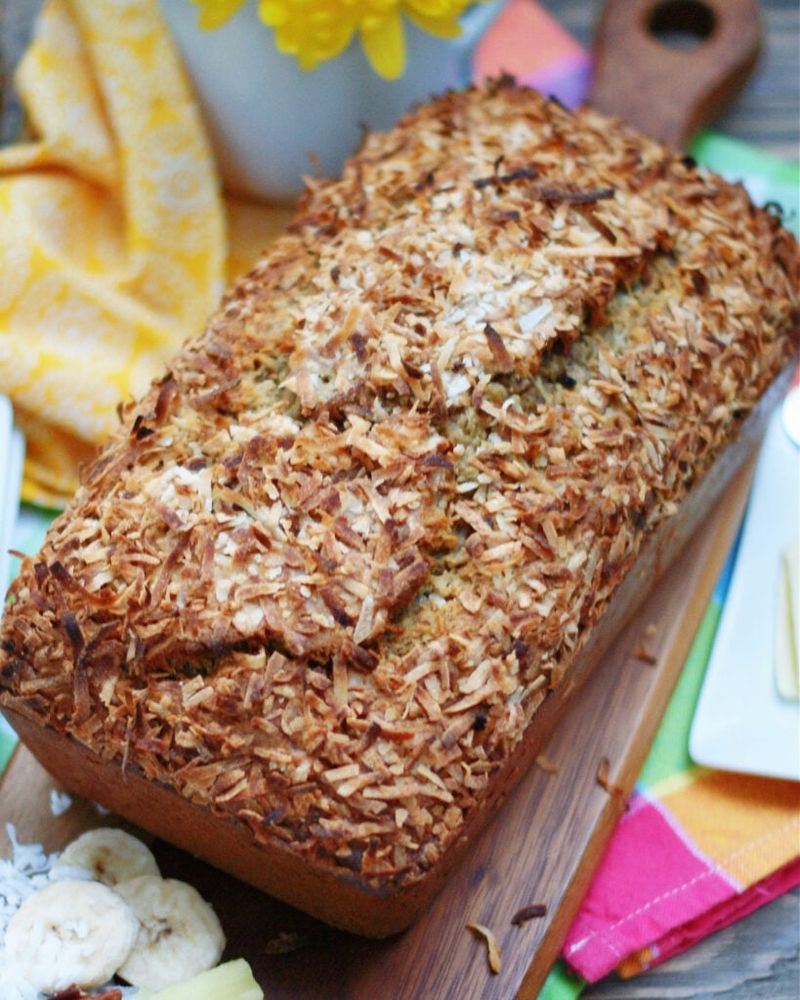 Coconut Pineapple Hummingbird Bread