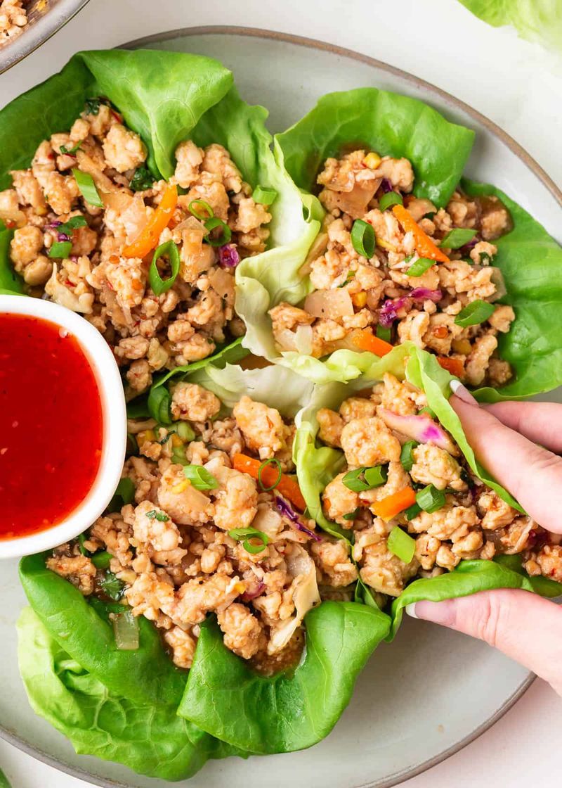 Thai Chicken Lettuce Wraps