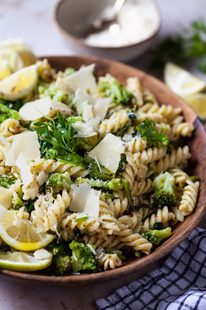 Lemon Rotini With Spinach