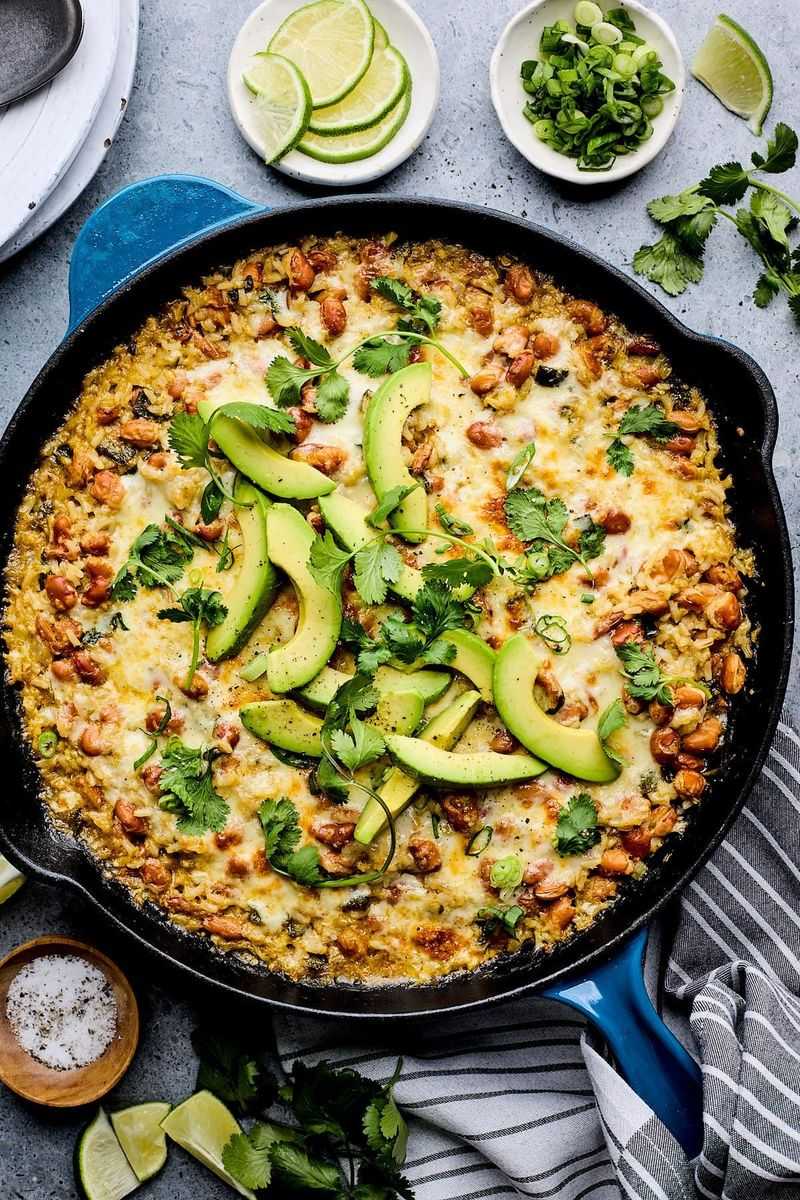Cheesy Black Bean and Rice Skillet