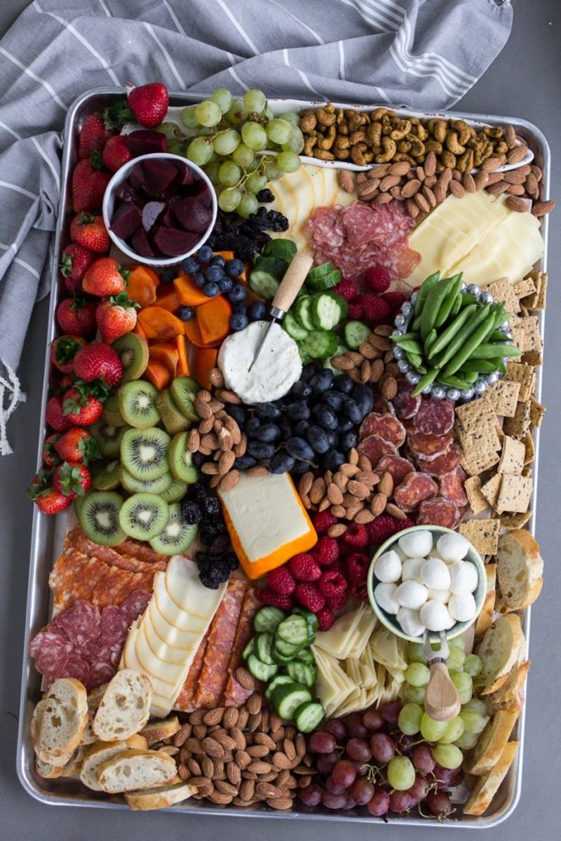 Charcuterie style snack boards