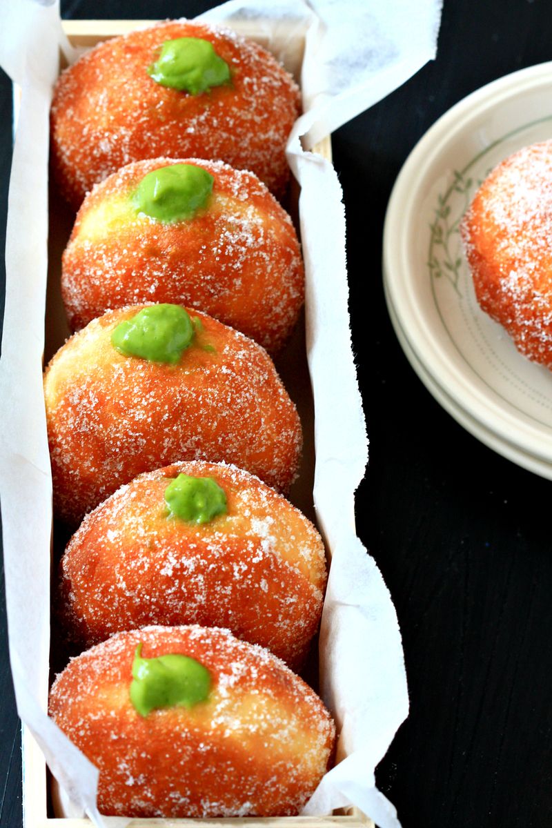 Kaffir Lime Curd Filled