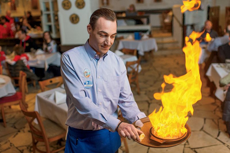 Saganaki at Greek Islands