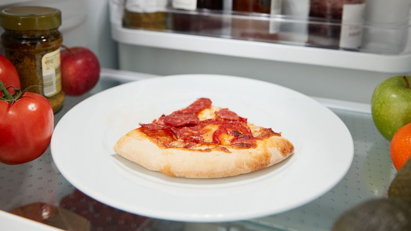 Cold pizza tastes good because flavors settle