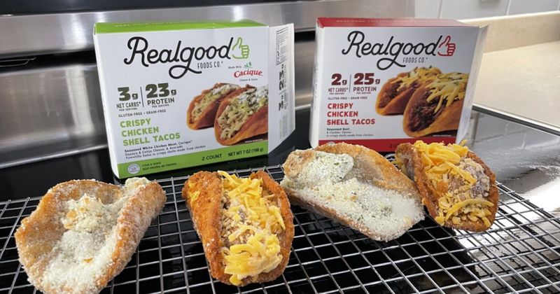 Real Good Foods Chicken Shell Seasoned Beef Tacos