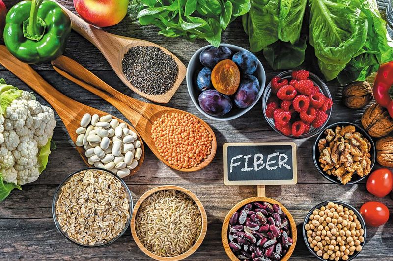 Very high-fiber foods all at once
