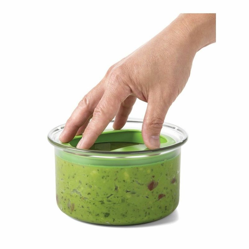 Storing guacamole in a tall container