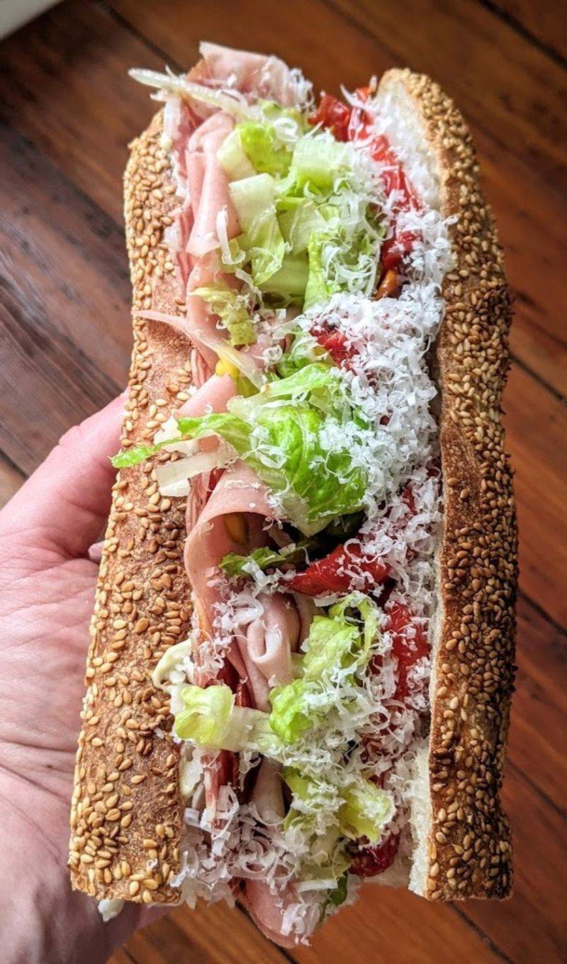 Hoagie with Pickles and Oil