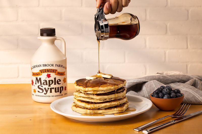 Maple Syrup on Pancakes (Vermont)