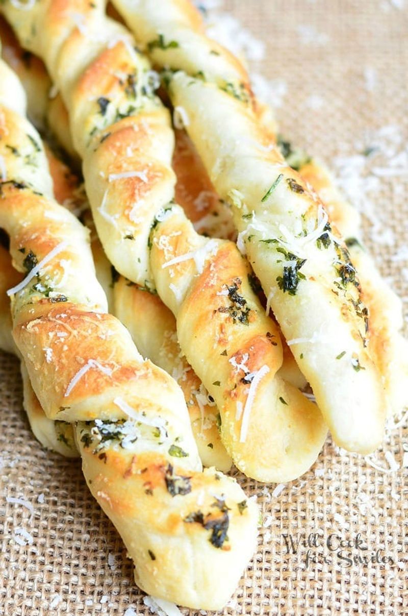 Garlic Herb Tortilla Breadsticks